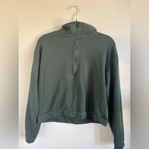 Green Half-Zip Sweater